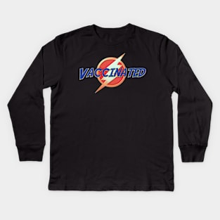 Vaccinated Hero (Day) Kids Long Sleeve T-Shirt